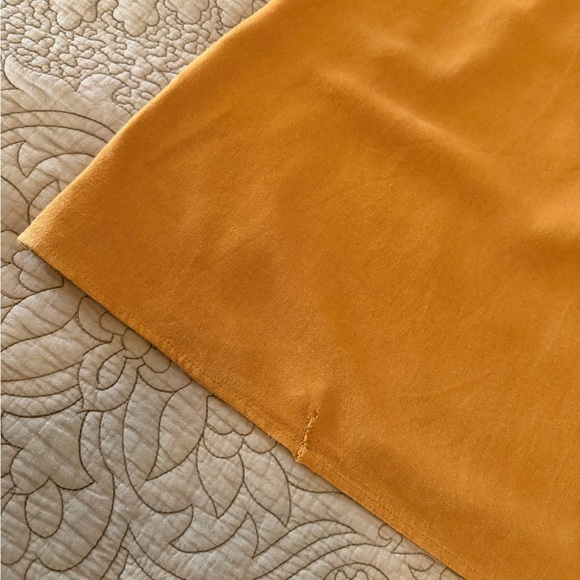 Sonoma Butternut Sienna Burnt Orange Linen Blend Pinafore Dress, Size S - Picture 12 of 13